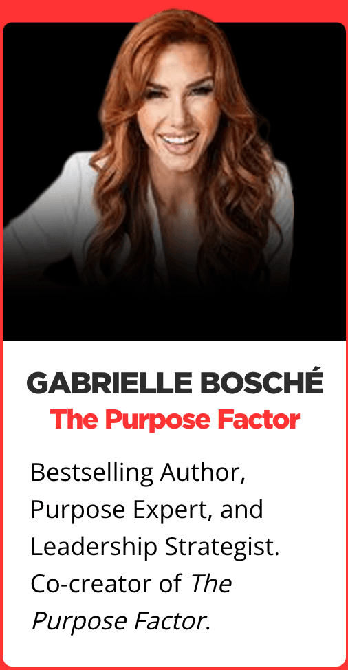 Gabrielle Bosché discussing purpose-driven leadership for entrepreneurs at The Factor Forum 2025 on March 14